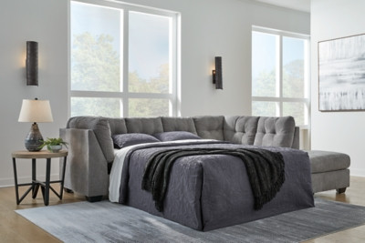 Ashley Marleton Gray 2-Piece Sleeper Sectional with Chaise 55305/17/10