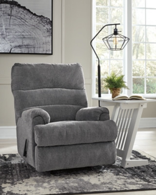 Ashley Man Fort Graphite Recliner