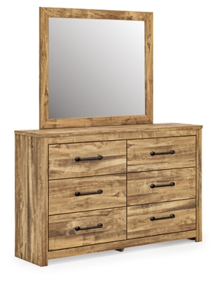 Ashley Branstony Brown Dresser and Mirror