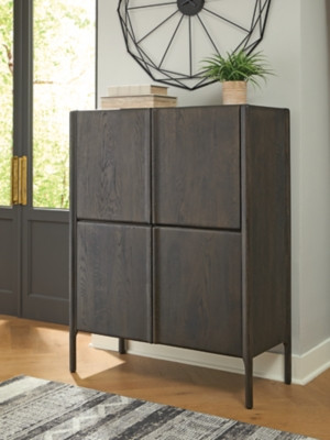 Ashley Orsonal Espresso Brown Accent Cabinet