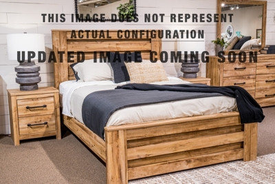 Ashley Branstony Brown Queen Panel Bed, Dresser, Mirror and Chest