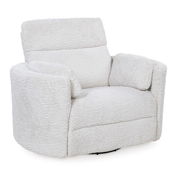 Ashley Moonrae Silver Swivel Power Glider Recliner