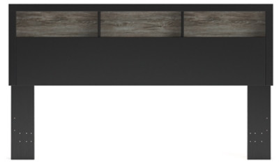 Ashley Jonnifer Black Gray King Bookcase Headboard