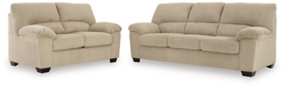 SimpleJoy Sand Sofa and Loveseat