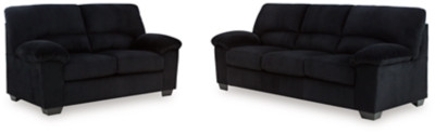 SimpleJoy Onyx Sofa and Loveseat