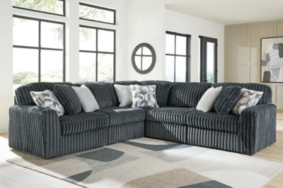 Ashley Midnight-Madness Gunmetal 5-Piece Sectional