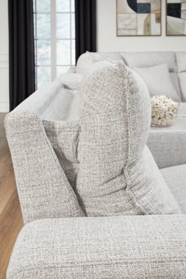 Ashley Modmax II Stone 6-Piece Reclining Sectional with Chaise and Audio Console 65907/31/46/60/62/77/79