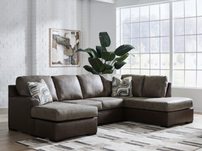 Ashley Baltic-Park Fossil 2-Piece Sectional with Chaise 62703/02/17