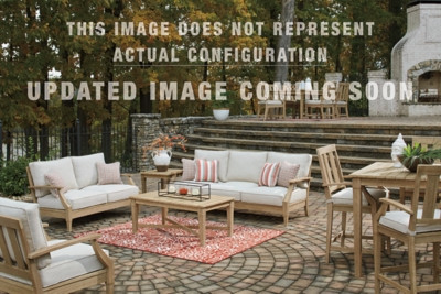Ashley Clare View Beige 5-Piece Outdoor Sectional