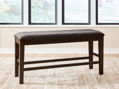 Ashley Haddigan Dark Brown Counter Height Dining Bench