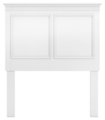 Ashley Fortman White Twin Panel Headboard