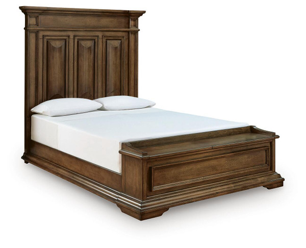 Ashley Channley Brown Queen Panel Storage Bed