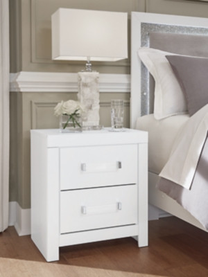 Ashley Raechalla White Nightstand