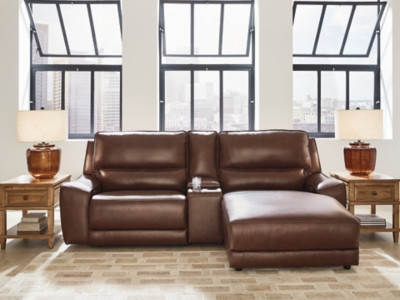 Ashley Silverbrooke Canyon 3-Piece Power Reclining Sectional with Chaise U62607/57/58/97