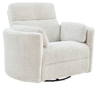 Ashley Moonrae Silver Swivel Power Glider Recliner