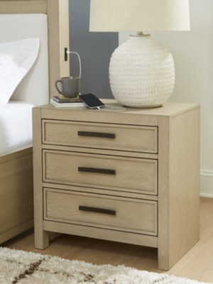 Ashley Calmoro Gray Nightstand