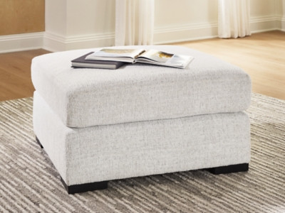 Ashley Wynncroft Manor Chalk Oversized Accent Ottoman