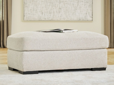 Ashley Evanley Linen Ottoman