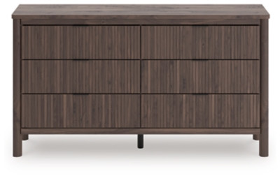 Cadmori Brown King Panel Bed, Dresser and Nightstand