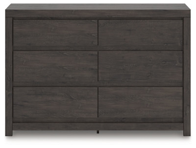 Ashley Parlayon Charcoal Queen Panel Storage Bed, Dresser and Nightstand