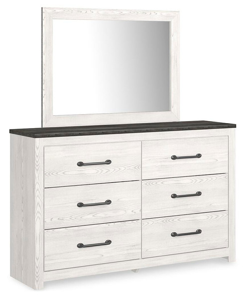 Ashley Gerridan White Gray Queen Panel Bed, Dresser, Mirror, Chest and Nightstand