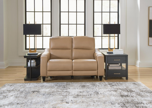 Ashley Mosswell Toffee Power Reclining Loveseat