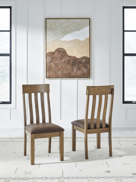 Ashley Broxtyn Light Brown Dining Chair (Set of 2)