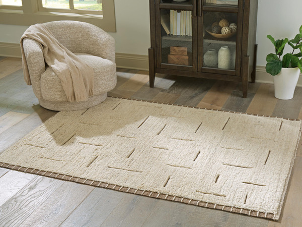 Ashley Clayman Beige Brown Medium Rug