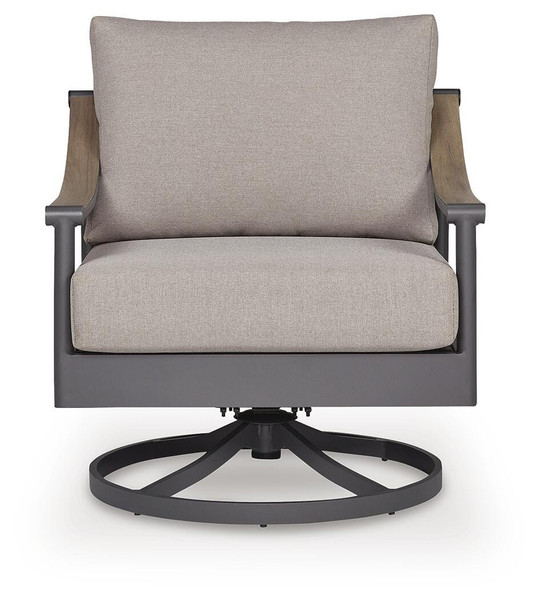 Ashley North Island Gray Outdoor Sofa with 2 Lounge Chairs