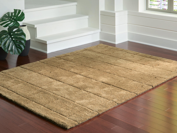 Ashley Luzmont Golden Brown Medium Rug