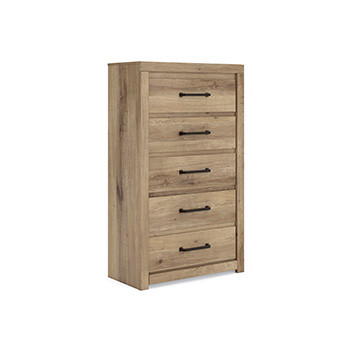 Benchcraft Brozmont Tan Chest of Drawers
