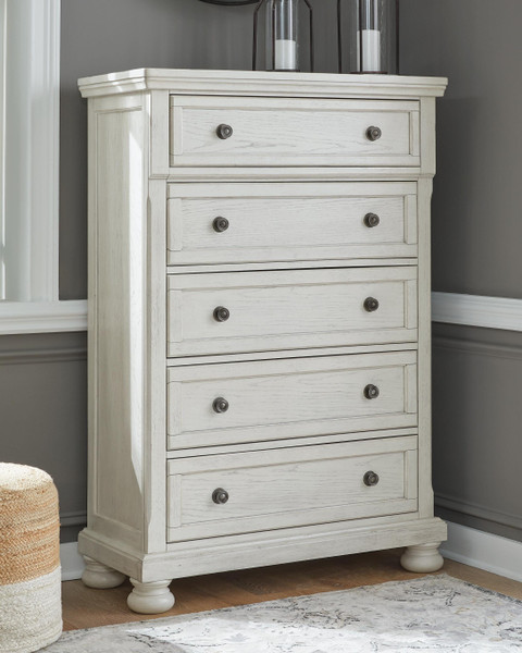 Ashley Robbinsdale Antique White Chest of Drawers B742-46