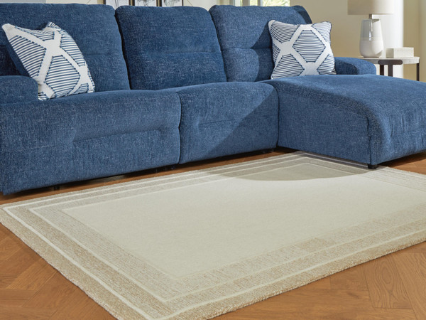 Ashley Teelgan Ivory Tan Medium Rug
