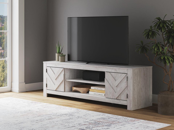 Ashley Cayboni Whitewash 71" TV Stand