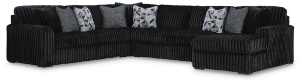 Ashley Midnight-Madness Onyx 6-Piece Sectional with Chaise 98103/17/46(3)/64/77