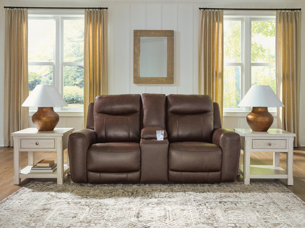 Benchcraft Gravier Cordova Power Reclining Loveseat with Console