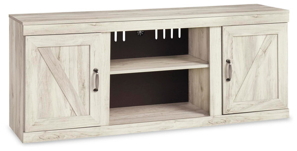 Ashley Bellaby Whitewash 4-Piece Entertainment Center