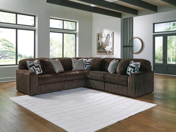 Ashley Midnight-Madness Chocolate 5-Piece Sectional