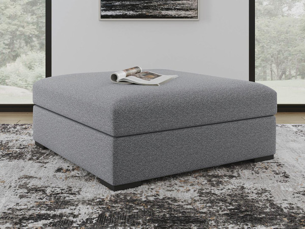 Benchcraft Bealton Salt and Pepper Oversized Accent Ottoman