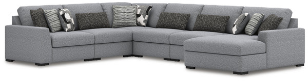 Benchcraft Bealton Salt and Pepper 6-Piece Sectional with Chaise 61305/16/46(3)/65/77