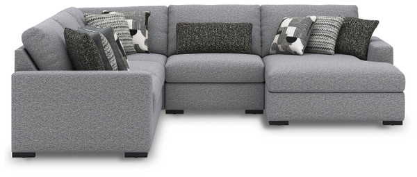 Benchcraft Bealton Salt and Pepper 5-Piece Sectional with Chaise