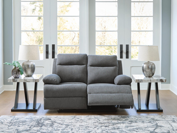 Ashley Tarrant Charcoal Reclining Loveseat