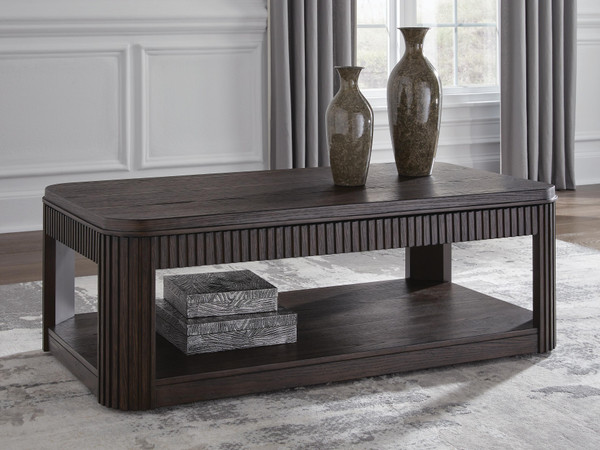 Ashley Carlibrie Warm Brown Lift-Top Coffee Table