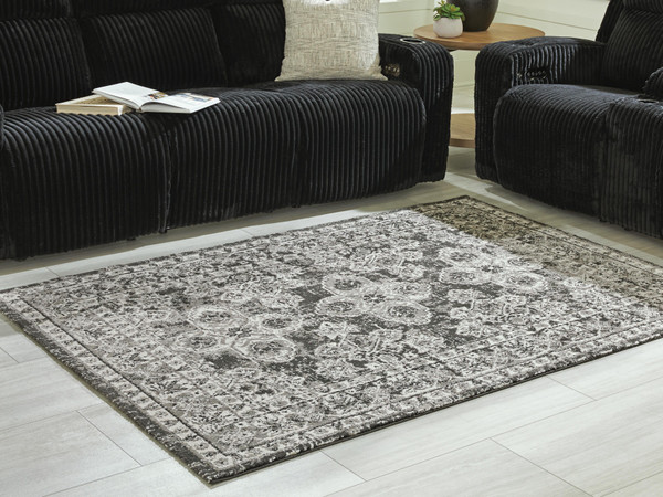 Ashley Glennisman Black Gray Ivory Medium Rug