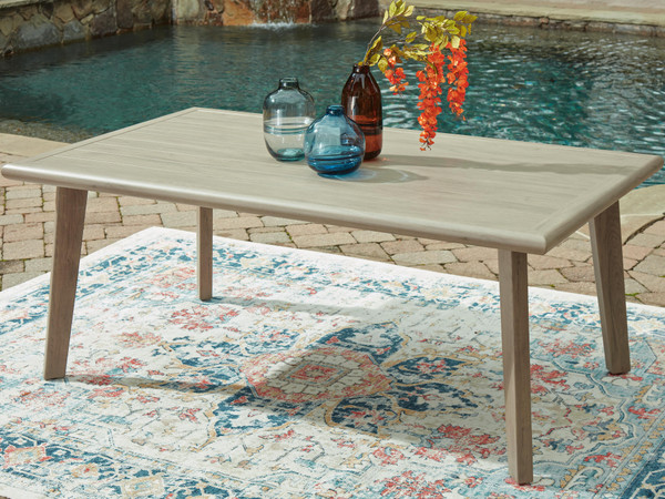 Ashley Carisbo Beige Outdoor Dining Table