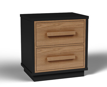 Ashley Kozmour Black Brown Nightstand