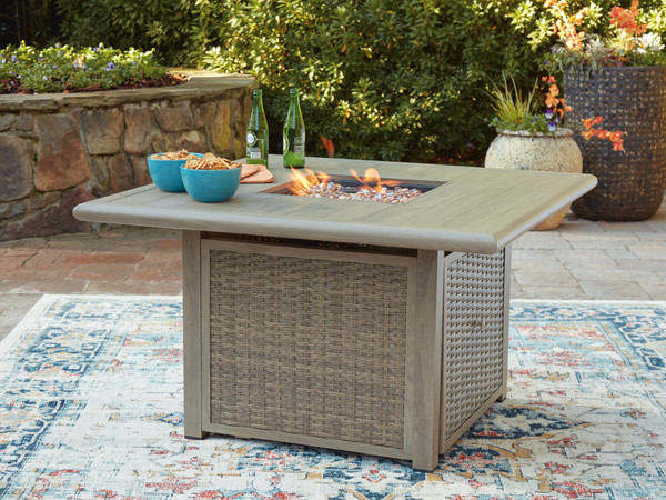 Ashley Carisbo Beige Fire Pit Table