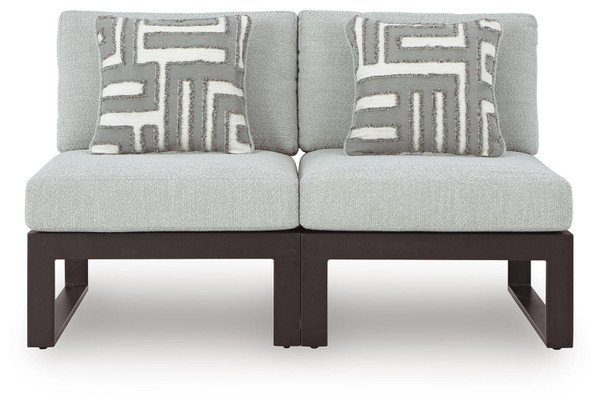 Ashley Beachloft Black Gray 2-Piece Outdoor Sectional