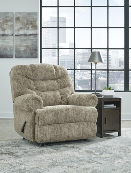 Ashley Movie Man Taupe Recliner
