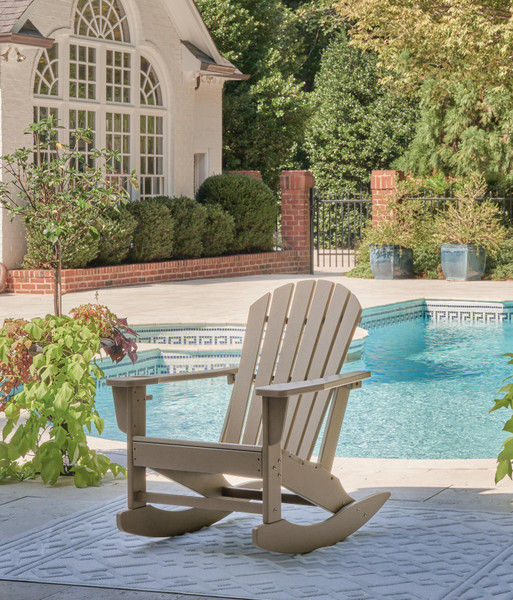 Ashley Sundown Treasure Driftwood Outdoor Rocking Chair